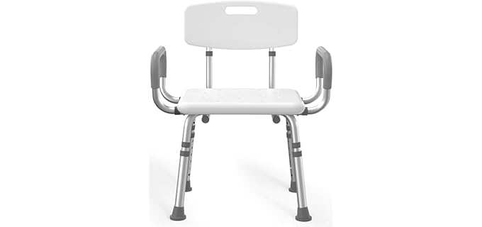 Homland Heavy Duty - Adjustable Shower Chair with Arms