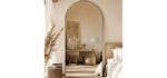 Homsion Oversized - Arched Full-Length Mirror with Aluminum Frame