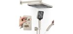 Iriber Thermostatic - Rainfall Shower with Push-Button Diverter