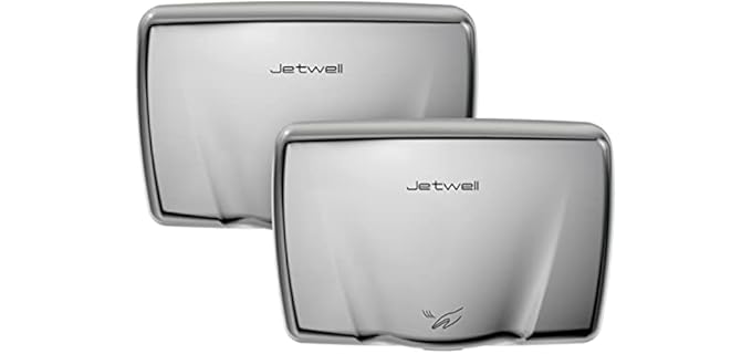 Jetwell AC110V-130V - Durable Compact Hand Dryer with Heating Switch
