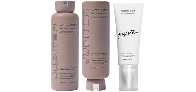 Jupiter Anti-Dandruff - Physician-Formulated Sulfate-Free Shampoo Set for Adults