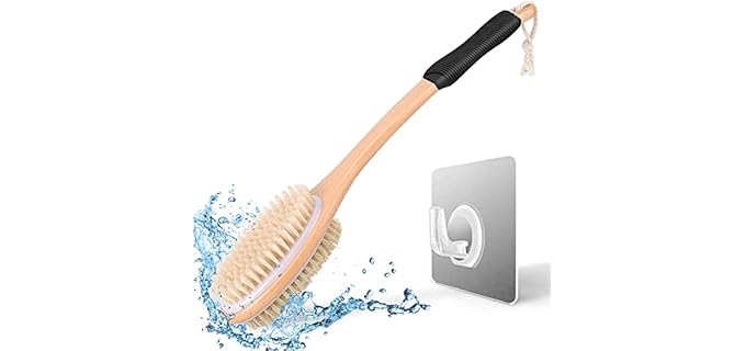 Kipritii Ergonomic - Double-Sided Gentle Bath & Shower Brush