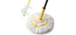 KeFanta  - Durable Self-Wringing Twist Mop with Scrub Pad