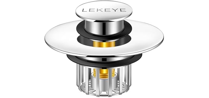 Lekeye 2020 - Built-in Strainer Filter Bathtub Stopper