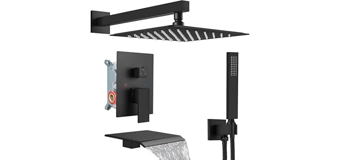 Midanya Rainfall - Rainfall Head Shower System Faucet