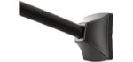 Moen Permanent - Matte Black Curved Permanent Shower Curtain Rod