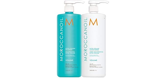 Moroccanoil Extra Volume - Sulfate-Free Argan Oil Shampoo & Conditioner for All Hair Types
