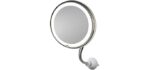 My Flexible Mirror Magnification - LED Lighted Flexible Shower Makeup Mirror