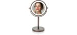 Ovente Cordless - Cordless Lighted Shower Makeup Vanity Mirror