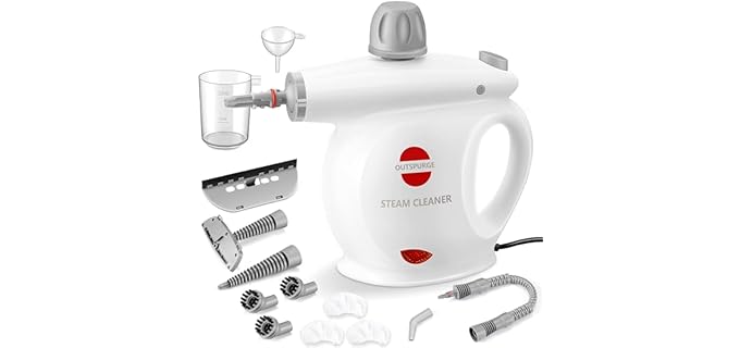 Outspurge Pressurized - Compact Handheld Steam Cleaner for Shower
