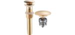 Regalmix RWF083F - Brushed Brass Pop-Up Bathroom Sink Drain Stopper