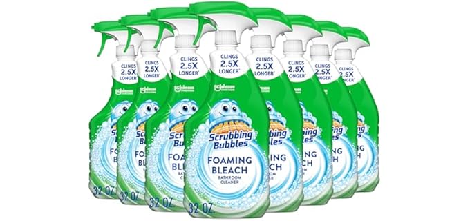 Scrubbing Bubbles Foaming Bleach - Mold, Mildew, & Soap Scum Foaming Bleach Shower Cleaner Spray
