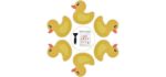 Secopad Cute Duck Decal Treads - Non-Slip Bathtub Stickers for Shower Floors & Bathtubs