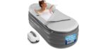 SereneLife Remote - Luxury Inflatable Bathtub with Bubble Massage