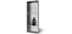 Bathfinesse Recessed - Tile-Ready Brushed Nickel Stainless Steel Shower Niche Insert