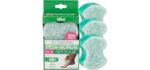 Spongeables Pedi-Scrub - Dual-Textured Moisturizing Shower Foot Sponge Scrubber