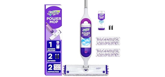 Swiffer PowerMop - Powerful Multi-Surface Mop Kit with Freshness