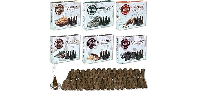 Trumiri Woody - Woody incense cones with six relaxing scents