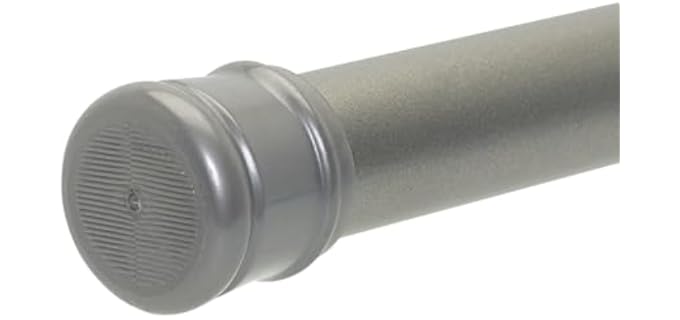 Zenna Home  - Adjustable Stainless Steel Shower Curtain Rod