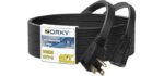 Zorky SPT-3 - 9ft Heavy-Duty Flat Plug Extension Cord