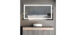 Aitila Stepless - Large LED Bathroom Mirror with Lights