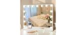 Cooljeen Hollywood - Hollywood Vanity Mirror with Bluetooth Speakers