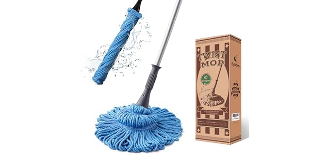 Eyliden Reusable - Durable Self-Wringing Mop with Extra Head