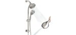 Egretshower Brush Nickel - 82-Mode High Pressure Shower Combo