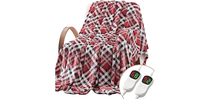 Homemate Flannel - King-Size Heated Blanket with 10 Settings