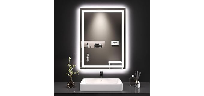Loaao ETL Listed - Modern LED Bathroom Mirror with Lights