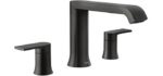 Moen Genta LX - Modern Matte Black Widespread Tub Faucet