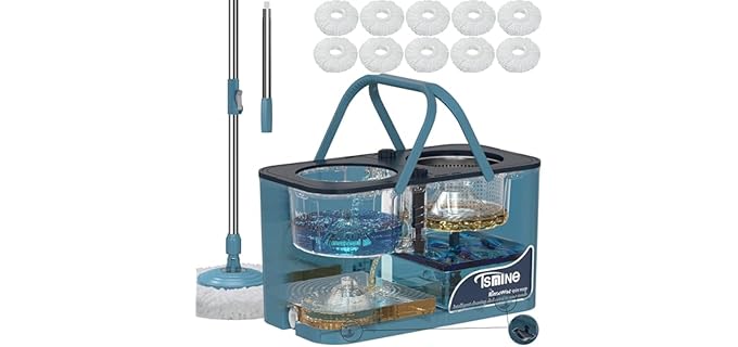 RinseWise 360 Spin - Spin Mop with Clean-Water Separation System