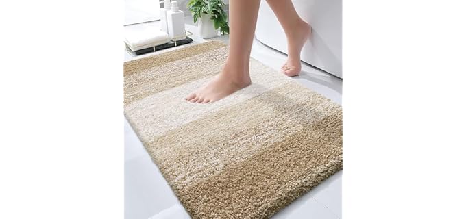 Olanly Tufed - Plush, Absorbent, and Stylish Bathroom Rug