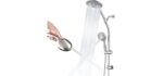 Uclimaa Drill-Free - High Pressure Dual Shower System Head Combo