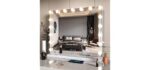 ZL ZELing Tabletop - Large Tabletop Vanity Mirror with Lights