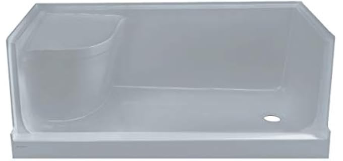 Swiss Madison Well Made - Single Threshold Shower Base with Seat