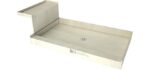 Tile Redi Center Drain - Shower Base with Seat