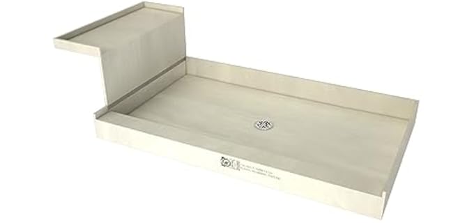 Tile Redi Center Drain - Shower Base with Seat