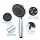 Briout Handheld Shower Head High Pressure 5-Settings with Hose, Chrome | Powerful Water Spray, Against Low Pressure Water Flow, 59 Inch Stainless Hose, Adjustable Mount