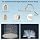 Hibbent All Metal cUPC Certified Shower Head, 10'' Rainfall Shower Head | High Pressure Dual Showerhead Combo with Handheld 10-Spray, 12'' Adjustable Extension Arm, 71'' Hose & Holder, Brushed Nickel