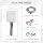 High Pressure Shower Head with Handheld - Modern Square Handheld Shower Heads - 6 Settings Detachable shower head with hose, Change Settings Much Easier Than the Twist Ones, Shower Accessories, Chrome