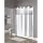 Hookless HBH49MYS01SL74 Illusion Shower Curtain With Snap In Liner Sheer Top White 71