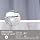 Lagute SnapHook Hook Free Shower Curtain with Snap-in Liner & See Through Top Window | Hotel Grade, Machine Washable | 71Wx74L, Gray