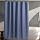 Whale Flotilla Luxury Hotel Collection Waffle Weave Tempset Blue Shower Curtain Set, 230GSM Heavy Duty Fabric Shower Curtain with 12 Metal Roller Hooks, Waterproof and Machine Washable- 72