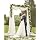 YSOHQ Wedding Arch Draping Fabric 2 Panel 6 Yards 20ft Chiffon Fabric Decorations Backdrop Curtain Tulle for Party Ceremony Reception(Ivory+Ivory)