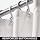 mDesign Long Soft 100% Microfiber Polyester Fabric Shower Curtain - Decorative Embossed Pattern Texture - for Bathroom Showers and Bathtubs - Easy Care, Machine Washable - 72
